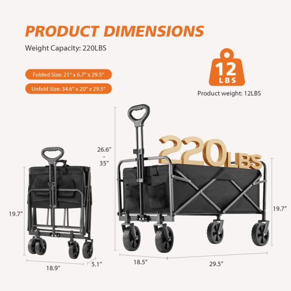 Foldable Carriage For Camping And Shopping - Image 4