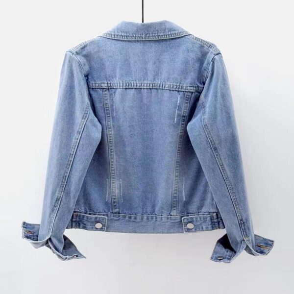 Denim Coat Women's Short Slim Jacket - Image 5