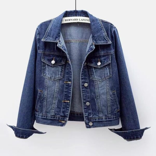 Denim Coat Women's Short Slim Jacket - Image 2