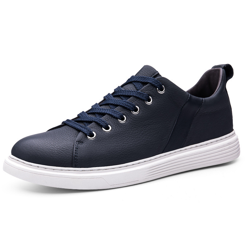 Spring Low-cut Genuine Leather Top Layer Cowhide Flat Retro Sneaker - Image 5