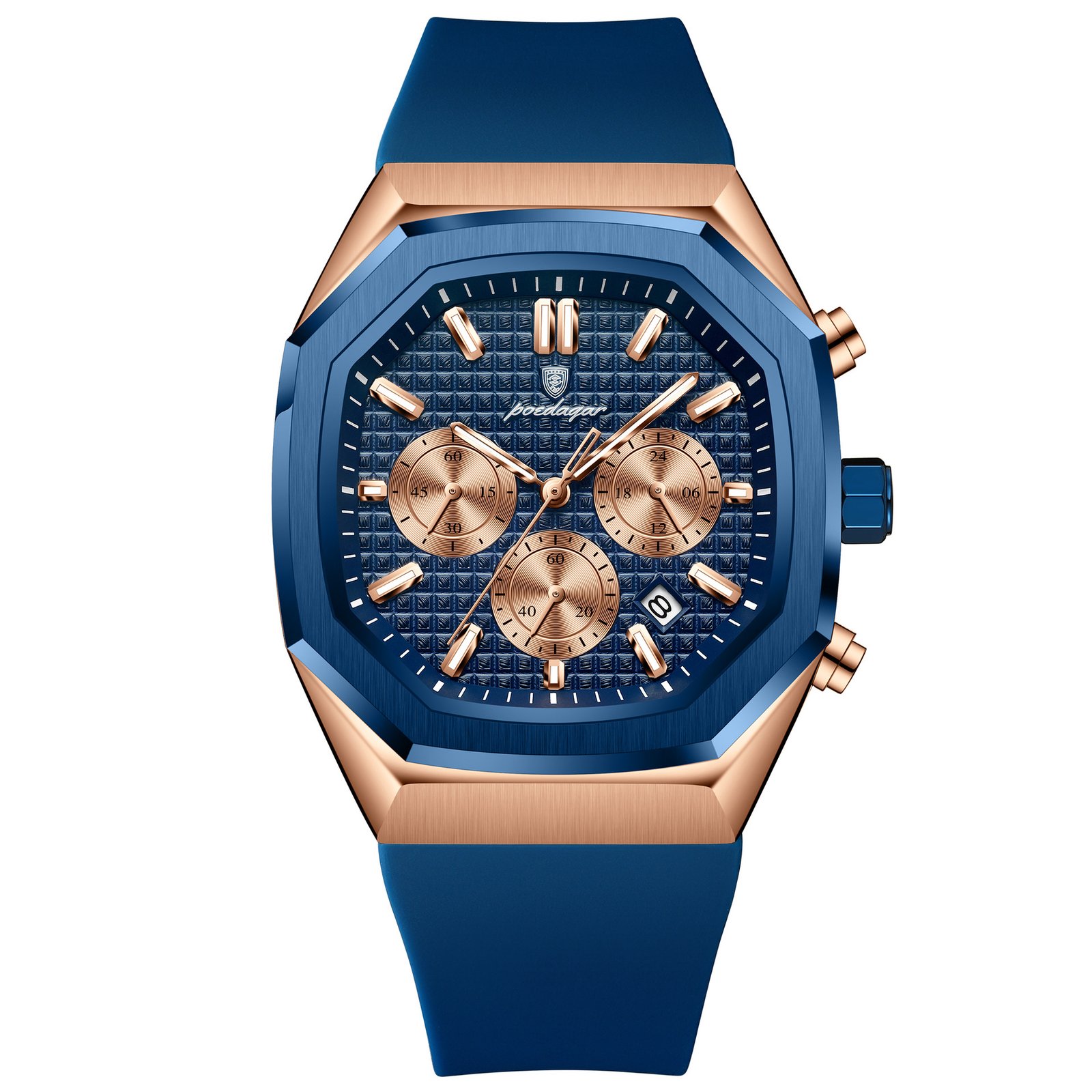 Multifunctional Six-pin Calendar Men's Watch Large Dial - Image 4