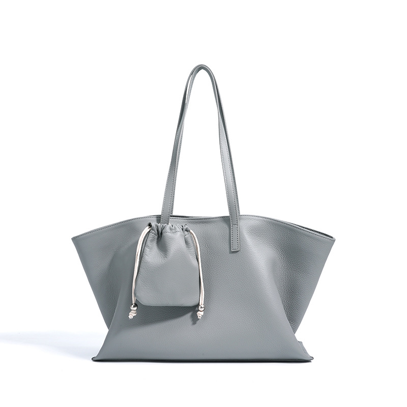 Black Large Capacity Women's Hand Shoulder Bag Underarm Top Layer - Image 5