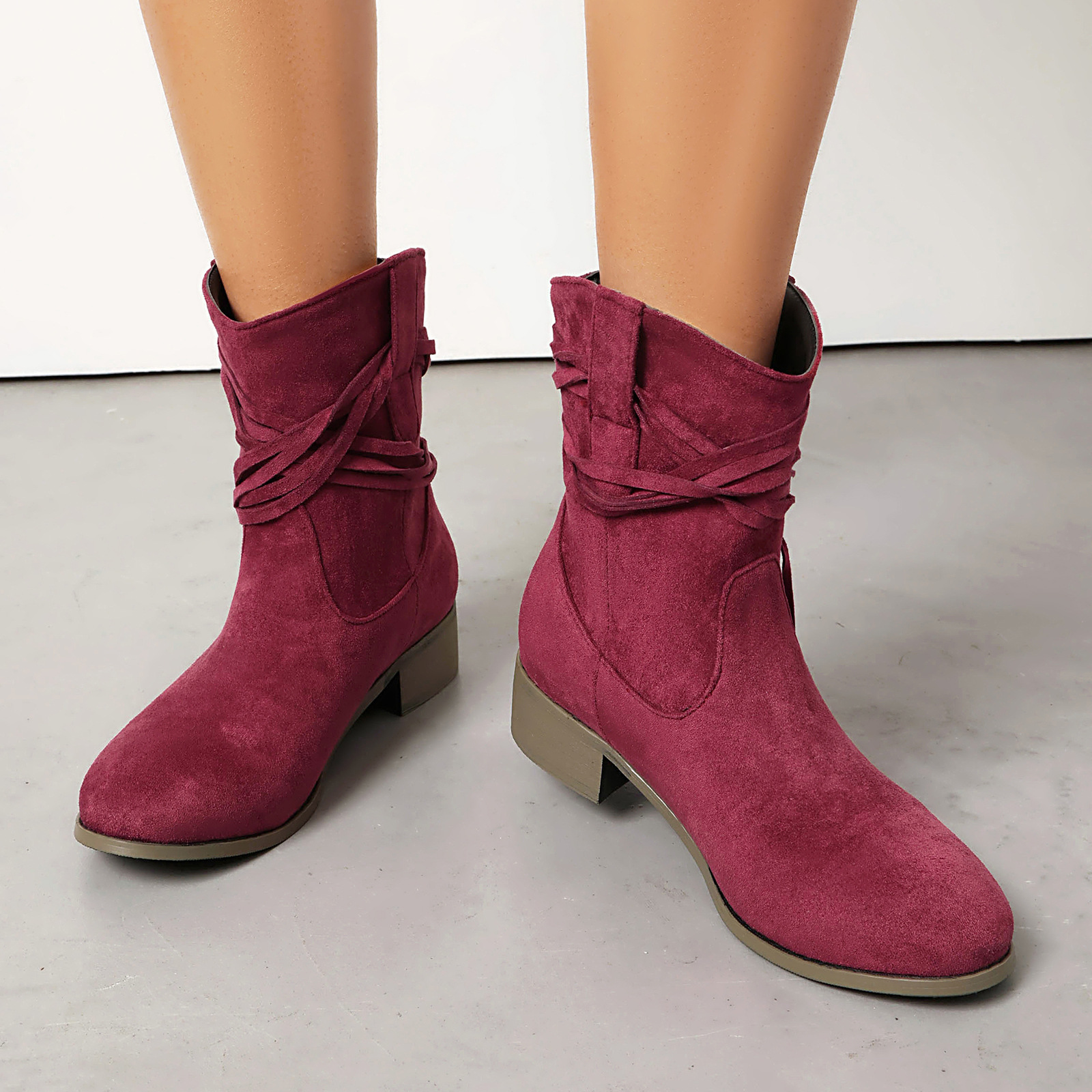 Tassel Women's Casual Ankle Boots - Image 9