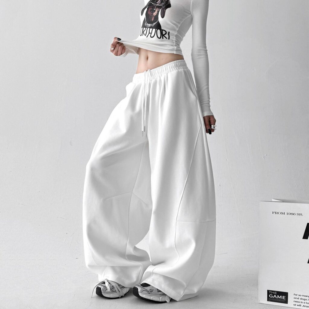 Laid-back Casual Pants American-style Womens Sweatpants
