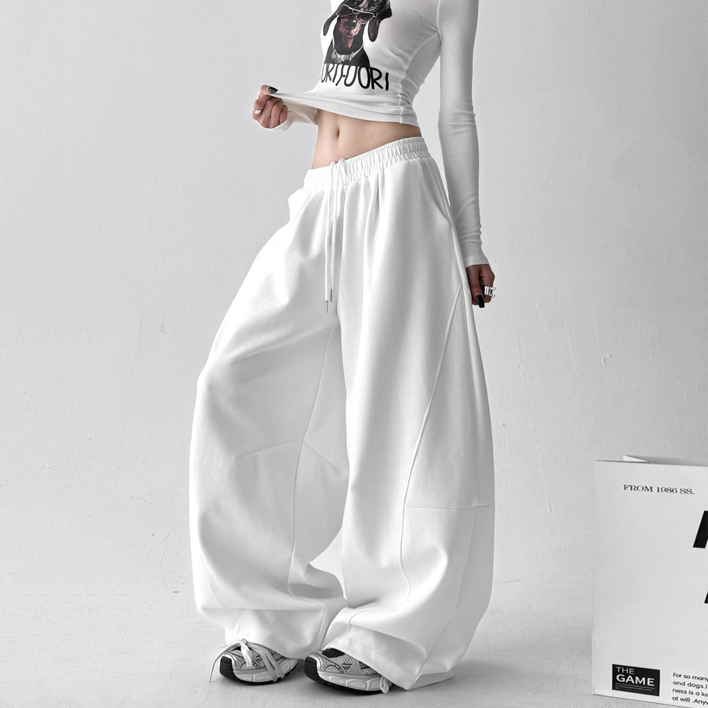 Laid-back Casual Pants American-style Womens Sweatpants