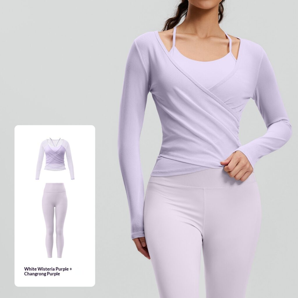 Mesh Breathable Sports High-Waisted Butt-Lifting Yoga Set For Women