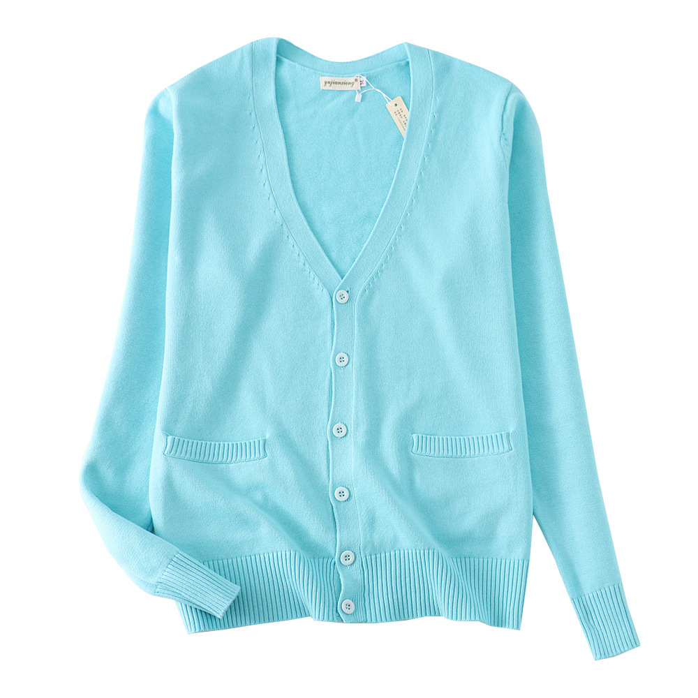 Womens Fashionable Retro Casual Knitted Cardigan - Image 4
