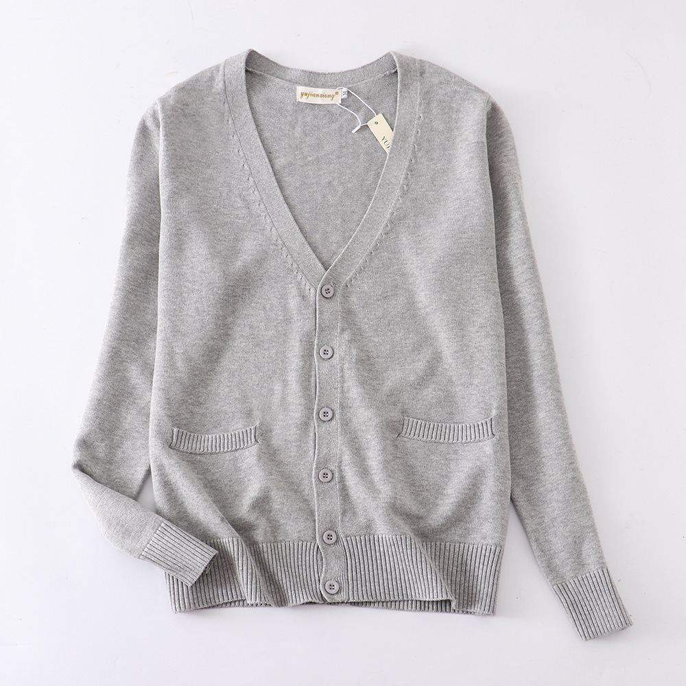 Womens Fashionable Retro Casual Knitted Cardigan - Image 2