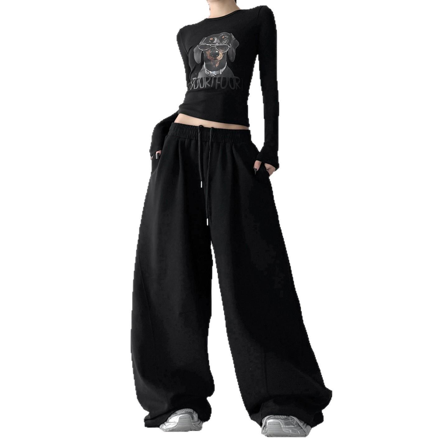 Laid-back Casual Pants American-style Womens Sweatpants - Image 7