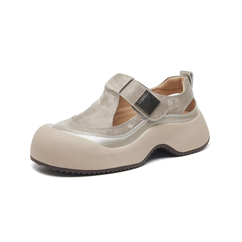 Summer New Arrival Thick-soled Hollowed-out Breathable Platform Sneakers - Image 2