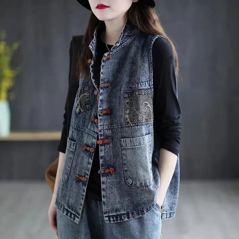 Autumn New Arrival Artistic Vintage Ethnic Style Waistcoat - Image 3