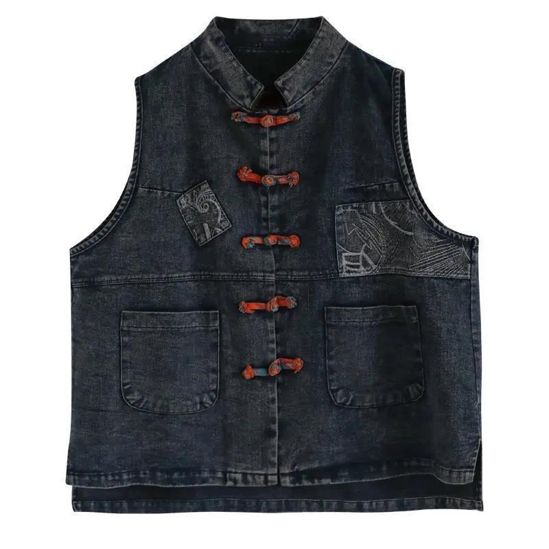 Autumn New Arrival Artistic Vintage Ethnic Style Waistcoat - Image 4