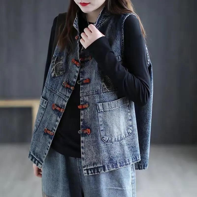 Autumn New Arrival Artistic Vintage Ethnic Style Waistcoat - Image 6