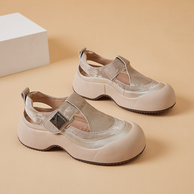 Summer New Arrival Thick-soled Hollowed-out Breathable Platform Sneakers - Image 3