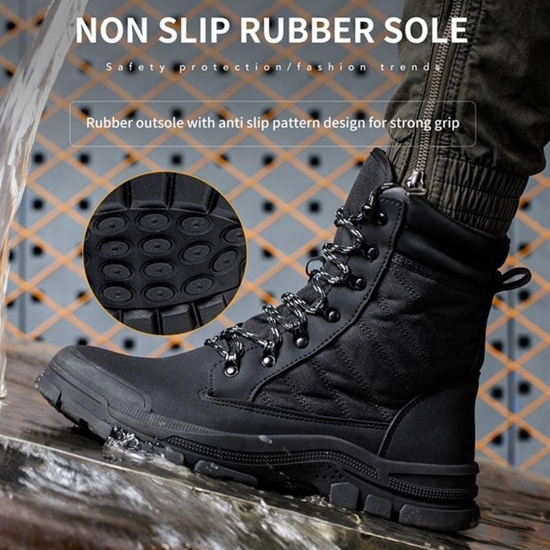 Men's High-top Labor Insurance Shoes Are Smash-proof