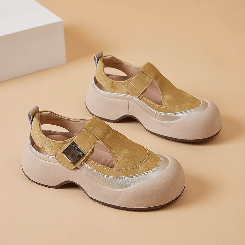 Summer New Arrival Thick-soled Hollowed-out Breathable Platform Sneakers - Image 6