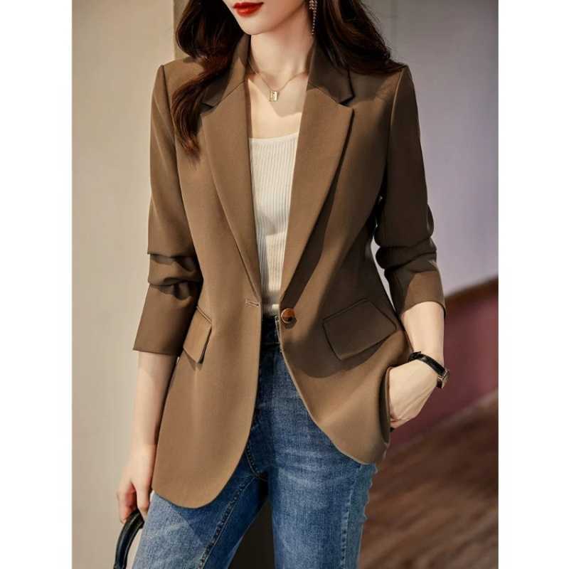 Women's High-end Color Suit Jacket For Petite Figures - Image 5